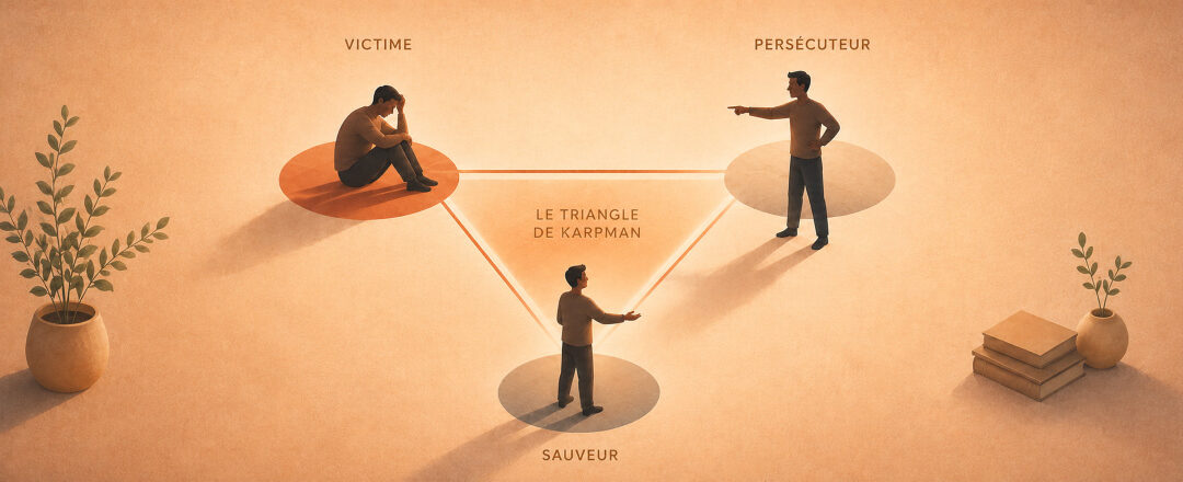 Le triangle de Karpman et la dépendance affective