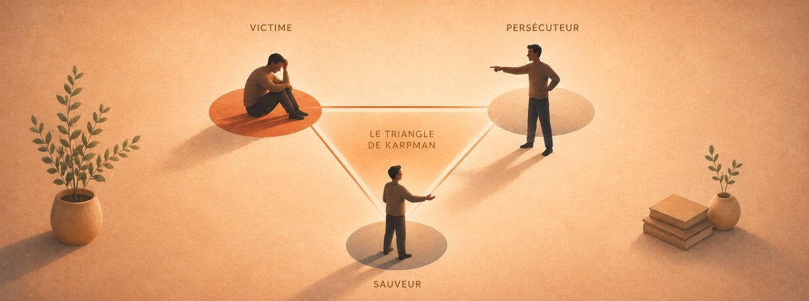 Le triangle de Karpman et la dépendance affective